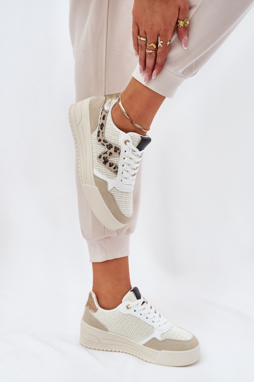 spordijalatsid Pealiste omad platvormiga leopardimustriga beeži värvi Lorori spordijalatsid Pealiste omad platvormiga leopardimustriga beeži värvi Lorori