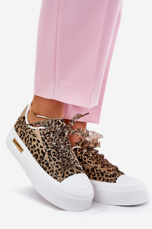 naiste saapad platvormiga Koos Ornate Paeladm leopardimustriga pruunid värvi Zidora naiste saapad platvormiga Koos Ornate Paeladm leopardimustriga pruunid värvi Zidora