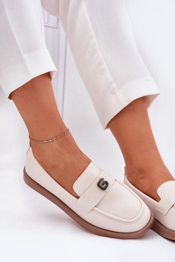 naiste mokassiinid Elegantsed Koos Ornate Väikem Detalem Vinceza 62208 beeži värvi