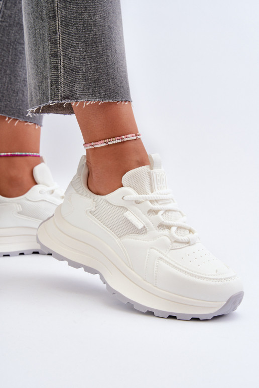 Sneakers tüüpi jalanõud Pealiste omad HI-POLY SYSTEM Big Star NN274A107 valget värvi Sneakers tüüpi jalanõud Pealiste omad HI-POLY SYSTEM Big Star NN274A107 valget värvi