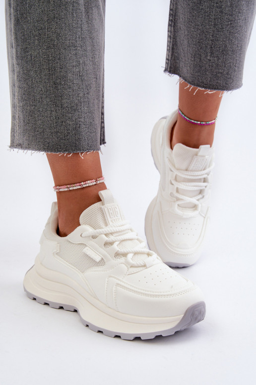 Sneakers tüüpi jalanõud Pealiste omad HI-POLY SYSTEM Big Star NN274A107 valget värvi Sneakers tüüpi jalanõud Pealiste omad HI-POLY SYSTEM Big Star NN274A107 valget värvi