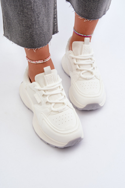 Sneakers tüüpi jalanõud Pealiste omad HI-POLY SYSTEM Big Star NN274A107 valget värvi Sneakers tüüpi jalanõud Pealiste omad HI-POLY SYSTEM Big Star NN274A107 valget värvi