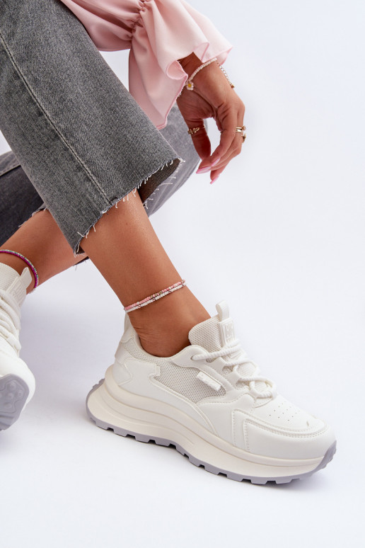 Sneakers tüüpi jalanõud Pealiste omad HI-POLY SYSTEM Big Star NN274A107 valget värvi Sneakers tüüpi jalanõud Pealiste omad HI-POLY SYSTEM Big Star NN274A107 valget värvi