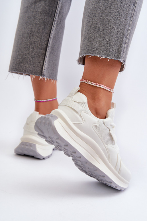 Sneakers tüüpi jalanõud Pealiste omad HI-POLY SYSTEM Big Star NN274A107 valget värvi Sneakers tüüpi jalanõud Pealiste omad HI-POLY SYSTEM Big Star NN274A107 valget värvi