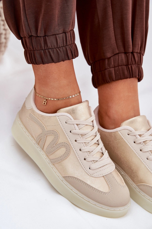 Madala lõikega spordijalatsid naistele liivakarva öko nahast Iladira Madala lõikega spordijalatsid naistele liivakarva öko nahast Iladira